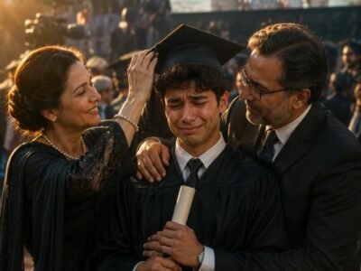 My parents skipped my graduation to go on a resort trip with my sister.So I invited my best friend’s parents instead—and what happened next was broadcast live.